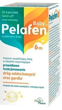 Pelafen Baby 6m+ gardło drogi oddechowe 20 kaps.