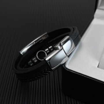 Мужской браслет ДЕРЕВО СЧАСТЬЯ с гравировкой ПОДАРОК