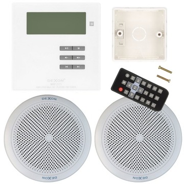 DEXON RADIO PODTYNKOWE BLUETOOTH DO ŁAZIENKI BIAŁE