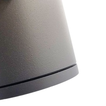 Накладной уличный серый светильник + светодиодная лампа