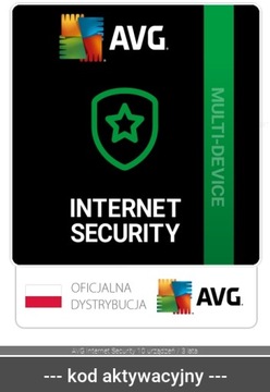 AVG Internet Security 10 urządzeń / 3 lata