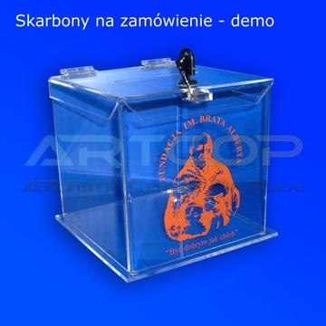 Урна-Копилка для сбора средств из оргстекла 50х50см.
