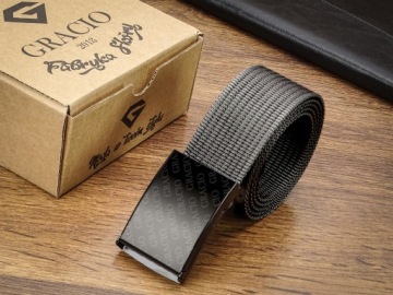 Ремень Gracio для джинсов и брюк серый 165см