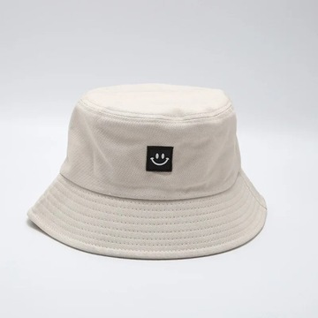Fashion Women Bucket Hat New Candy Colors Smile Face Sun Hat Outdoor