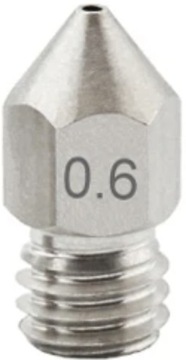 DYSZA STALOWA MK8 0.6 mm 1.75mm CREALITY ENDER 3 5