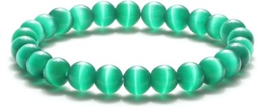 RHAIYAN 8mm. Kot Eye Natural Stone Bransoletka Fit Dla Kobiet G?adki