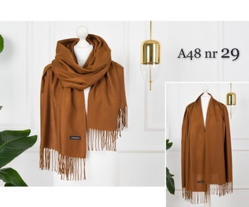 БОЛЬШОЙ КАШЕМИРОВЫЙ ШАРФ, гладкий шарф, платок, шарф, бахрома