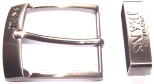KLAMRA DO PASKA 40 MM CIEMNY NIKIEL plus SZLUFKA