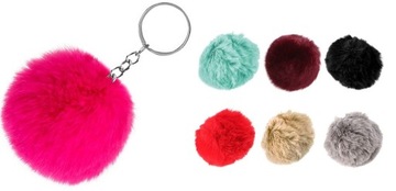 БРЕЛОК, СУМКА И РЮКЗАК-КУЛОН ИЗ МЕХА ПОМПОНА