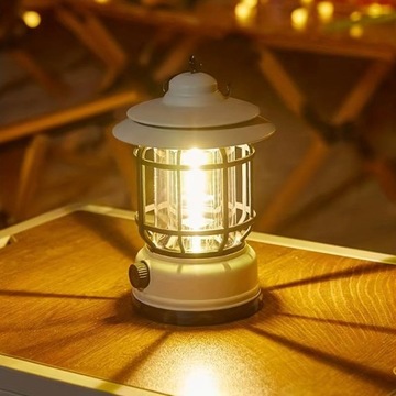 РЕТРО КЕМПИНГ ГАРАЖНЫЙ ФОНАРЬ АККУМУЛЯТОРНЫЙ СВЕТОДИОДНЫЙ ТУРИСТИЧЕСКИЙ ФОНАРЬ USB COB.
