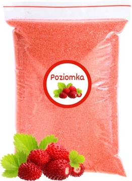 Cukier Czerwony Poziomka 500g 0,5kg Poziomkowy Kolorowy Doypack