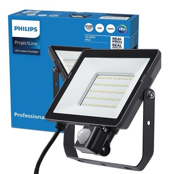 Naświetlacz LED 50W 3000K IP65 Halogen Reflektor z Czujnik Ruchu PHILIPS