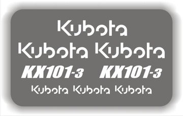 NAKLEJKI koparka minikoparka KUBOTA KX101-3