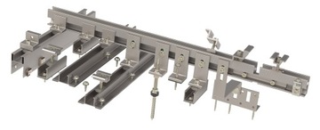 Профильный зажим заземления, фотоэлектрическая шина, фотогальваника