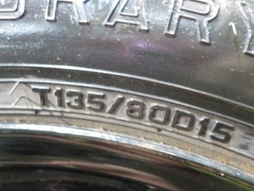 NISSAN ALMERA II N16 KOLO DOJEZDOVÉ 135/80/15 4X114,3