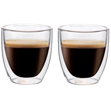 Filiżanki Termiczne Kawy Espresso Herbaty Kubki x2
