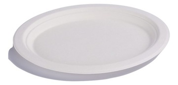 Talerz EKO z pulpy trzciny cukrowej 23cm 50szt