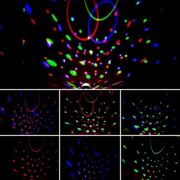 ДИСКОШАР - МУЗЫКАЛЬНЫЙ ДАТЧИК - СВЕТОДИОДНЫЙ ПРОЕКТОР RGB