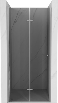 MEXEN LIMA DRZWI PRYSZNICOWE SKŁADANE 80 cm GREY