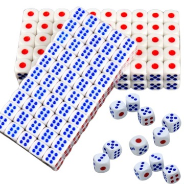 KOŚCI DO GRY KOSTKI POKER GRA PLANSZOWA 100 SZTUK