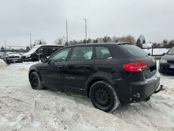 Audi A3 8P Hatchback 3d 2.0 TDI PD 140KM 2008 Audi A3 Sportback Audi A3 Sportback 2,0 Diesel Bogate Wyposazenie Hak Zami, zdjęcie 5