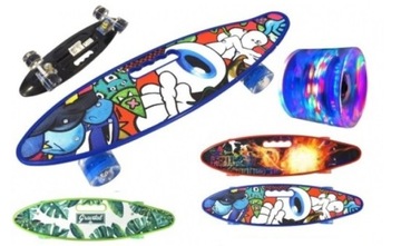 СВЕТЯЩИЕСЯ СВЕТОДИОДНЫЕ КОЛЕСА FISZKA SKATEBOARD НОВАЯ КОЛЛЕКЦИЯ