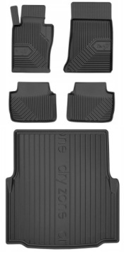 Set 77 Gumové koberce a rohože Bmw 3 E46 Sedan 1998-2005 xDrive