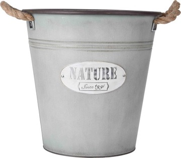 METALOWA DONICA OSŁONKA WIADRO OCYNK 20 CM