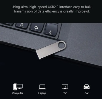 PENDRIVE PAMIEĆ PRZENOŚNA CZARNY 2GB 2.0