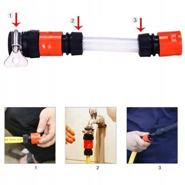 ВРАЩАЮЩАЯСЯ ЩЕТКА ДЛЯ МОЙКИ АВТОМОБИЛЯ со ШЛАНГОМ ДЛЯ РАСПРЕДЕЛЕНИЯ ЖИДКОСТИ 5м