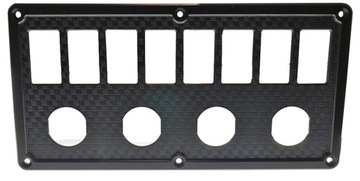 RAMKA PANEL CARLING PRZELACZNIK X8 + 4 USB PLASTIK