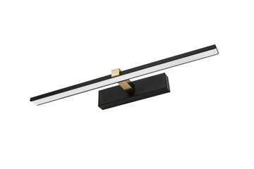 Kinkiet LED łazienkowy nad lustro czarny złoty nowoczesny 40 cm Idealed