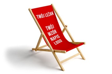 LEŻAK z NADRUKIEM full print LOGO GRAFIKĄ reklama