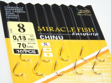 PRZYPONY Z HACZYKIEM ZESTAW 40 SZT GRUNT SPŁAWIK