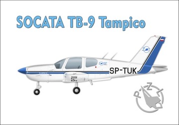 Magnes - Samolot SOCATA TB-9 Tampico