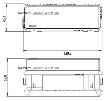 КОРОБКА МИКРОРЕЛЕ 7 ШТ. РАЗЪЕМ MTA