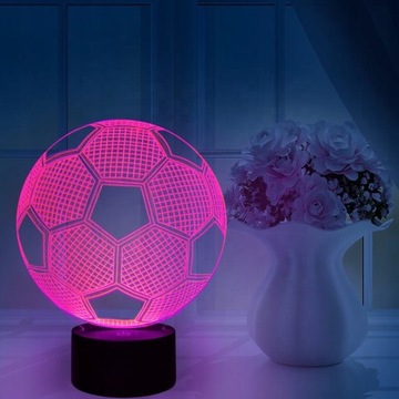 3D ШАР НОЧНОЙ ЛАМПЫ ПУЛЬТ ДИСТАНЦИОННОГО СВЕТОДИОДА 16 ЦВЕТОВ БЕСПРОВОДНАЯ ПИТАНИЕ!