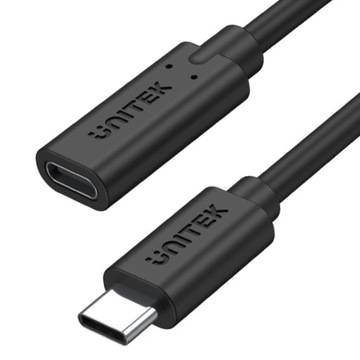 Przedłużacz USB-C 10Gb Video 4K 60Hz 20V 100W 50cm
