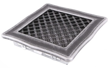 Kratka wentylacyjna DECO 16x16cm srebrna patyna