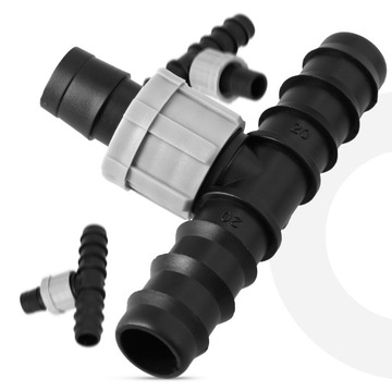 10x Tee 20x16x20 мм разъем шланга капельной ленты C5 C5 C5