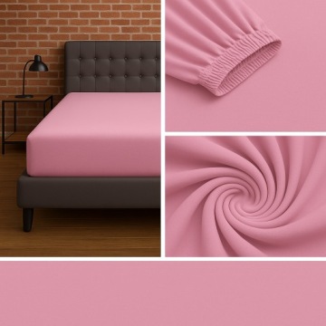 Простыня на резинке 200х220 см трикотаж 100% хлопок польское качество цвета