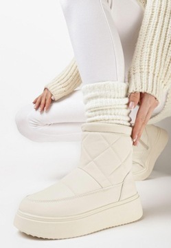 Born2Be Бежевые женские зимние ботинки 40 Зимние эко-кожа