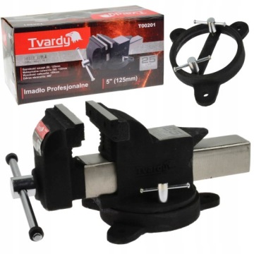 СТАЛЬНЫЕ ЗАМОЧНЫЕ ТИСКИ 125MM 25GW ПОВОРОТНЫЕ 360