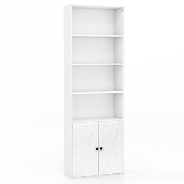 Regał Costway 60 cm x 180 cm x 24 cm biały