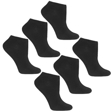 Čierne Členkové Ponožky Klasické Dámske Nízke Ponožky Do Kocky MORAJ 6PAK 35-38