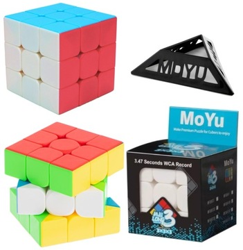 KOSTKA LOGICZNA 3x3x3 MoYu MEI LONG + ALGORYTMY i PODSTAWKA