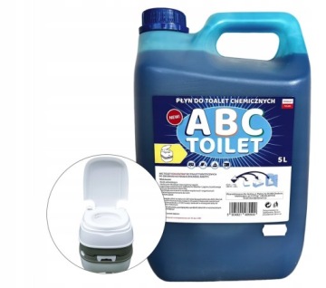 Liquid for toilets portable abc toilet blue 5l camper portable toilet portable toilet, №1