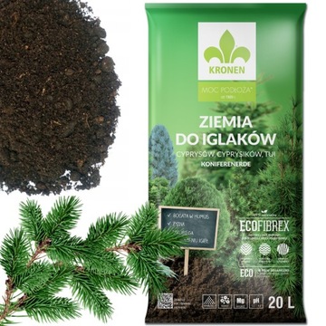 PODŁOŻE DO IGLAKÓW tui cisów sosny cyprysów 20L