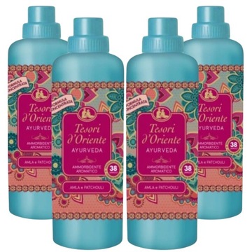 Zestaw 4x TESORI Płyn do płukania Ayurveda 760 ml