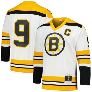 Męska biała koszulka zawodnika Boston Bruins 1973/74 Blue Line, 3XL